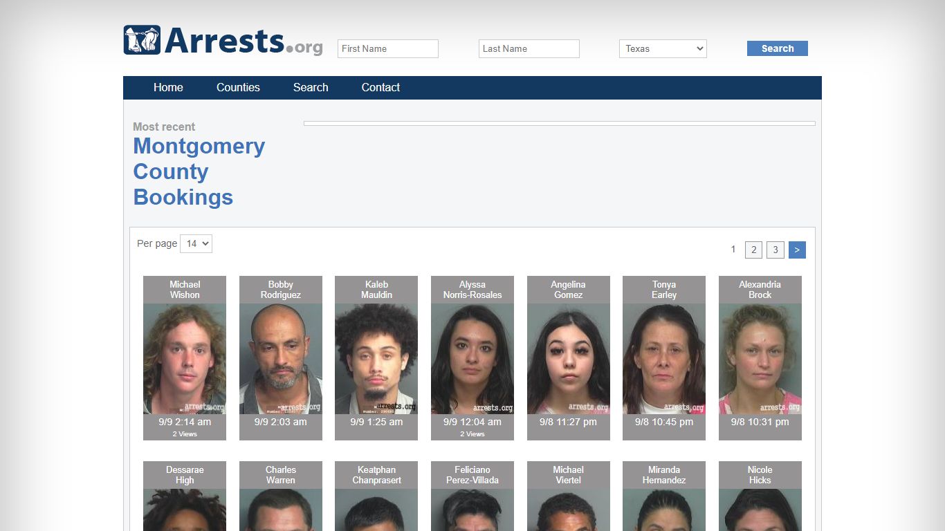Montgomery County Arrests and Inmate Search